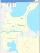 St. John the Baptist Parish (County), LA Digital Map Basic Style